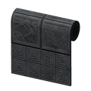 Animal Crossing Black Botanical-tile Wall Image