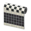 Black Two-Toned Tile Wall