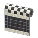  Black Two-Toned Tile Wall