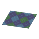 Animal Crossing Blue Argyle Rug Image