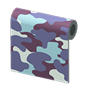 Animal Crossing Blue Camo Wall Image