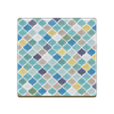 Animal Crossing Blue Desert-tile Flooring Image