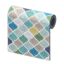 Animal Crossing Blue Desert-tile Wall Image