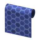 Blue Honeycomb-Tile Wall