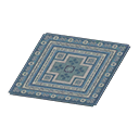 Animal Crossing Blue Kilim-style Carpet Image