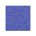 Blue Mosaic-Tile Flooring