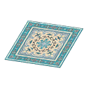 Animal Crossing Blue Persian Rug Image