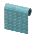 Blue Subway-Tile Wall