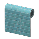 Animal Crossing Blue Subway-tile Wall Image