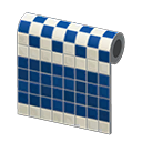 Blue Two-Toned Tile Wall
