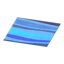 Animal Crossing Blue Wavy Rug Image