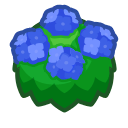 Animal Crossing Blue-hydrangea Bush Image