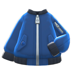 Bomber-style Jacket Blue