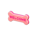 Bone Doorplate Pink