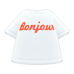 Animal Crossing Bonjour Tee Image