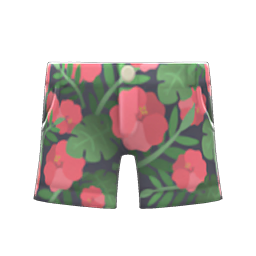 Animal Crossing Botanical Shorts|Black Image