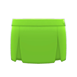 Box-pleated Skirt Green