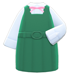 Box-skirt Uniform Green