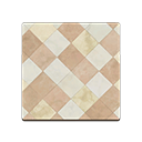 Animal Crossing Brown Argyle-tile Flooring Image