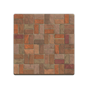 Animal Crossing Brown-brick Flooring Image