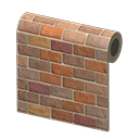 Animal Crossing Brown-brick Wall Image