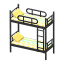 Bunk Bed Black / Colorful lines