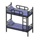 Bunk Bed Black / Striped
