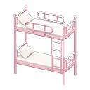 Bunk Bed Pink / White