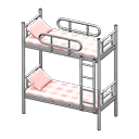 Bunk Bed Silver / Checkered