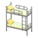 Bunk Bed Silver / Colorful lines