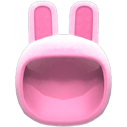 Animal Crossing Bunny Hood|Pink Image