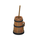 Animal Crossing Butter Churn|Dark wood Image