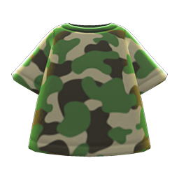 Animal Crossing Camo Tee|Avocado Image