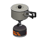 Animal Crossing Camp Stove|Black Image