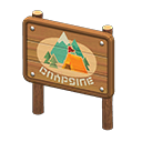 Animal Crossing Campsite Sign Image