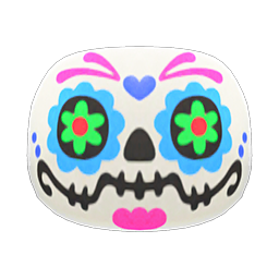Animal Crossing Candy-skull Mask|Blue Image