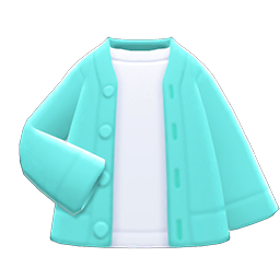 Cardigan-shirt Combo Mint