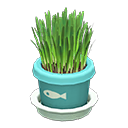 Cat Grass Light blue