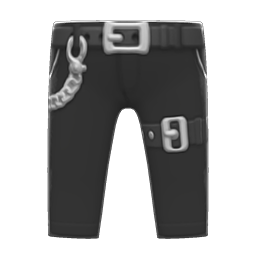 Animal Crossing Chain Pants|Black Image