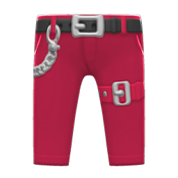 Chain Pants Red
