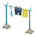 Clothesline Pole Blue / Fish