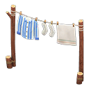 Animal Crossing Clothesline|Blue stripes Image