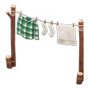 Clothesline Green plaid