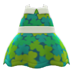 Animal Crossing Clover Dress|Dark green Image
