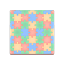 Animal Crossing Colorful Puzzle Flooring Image