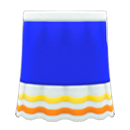 Animal Crossing Colorful Skirt|Blue Image