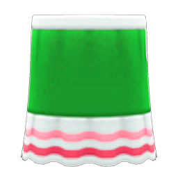 Colorful Skirt Green