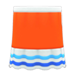Colorful Skirt Orange