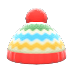 Colorful Striped Knit Cap