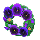 Animal Crossing Cool Pansy Wreath Image